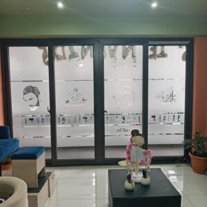 Vinil tipo Sandblast con corte electrónico