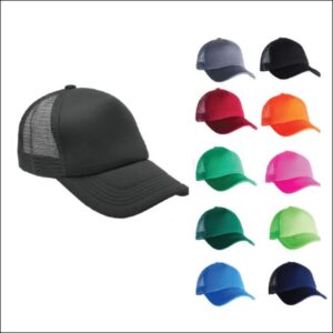 Gorra sintética con malla