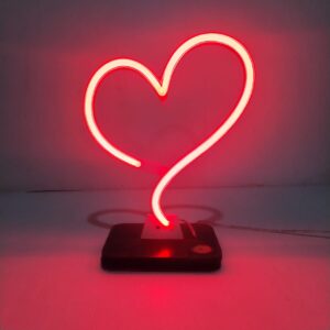 Lámpara neón de corazón