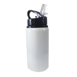 PACHON DE ALUMINIO BLANCO DE 600ML CON TAPA NEGRA