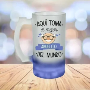 TARRO NEVADO CON BASE COLOR AZUL