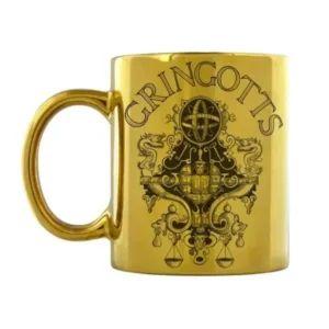 TAZA METALICA DORADA