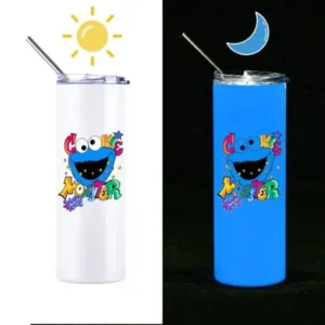 TUMBLER COLOR CHANGING GLOW BLANCO A AZUL FLUORESCENTE