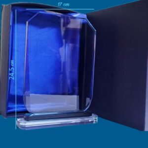 Reconocimiento o galardón de cristal Cuadrado