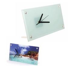 Reloj de vidrio personalizable