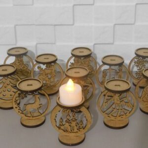 Juego de Porta velas de 7cm