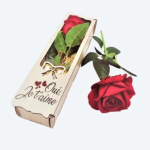 Caja para flor de regalo