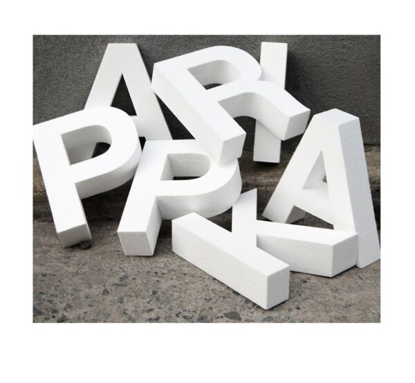 Letras o números de PVC de 10mm de grosor
