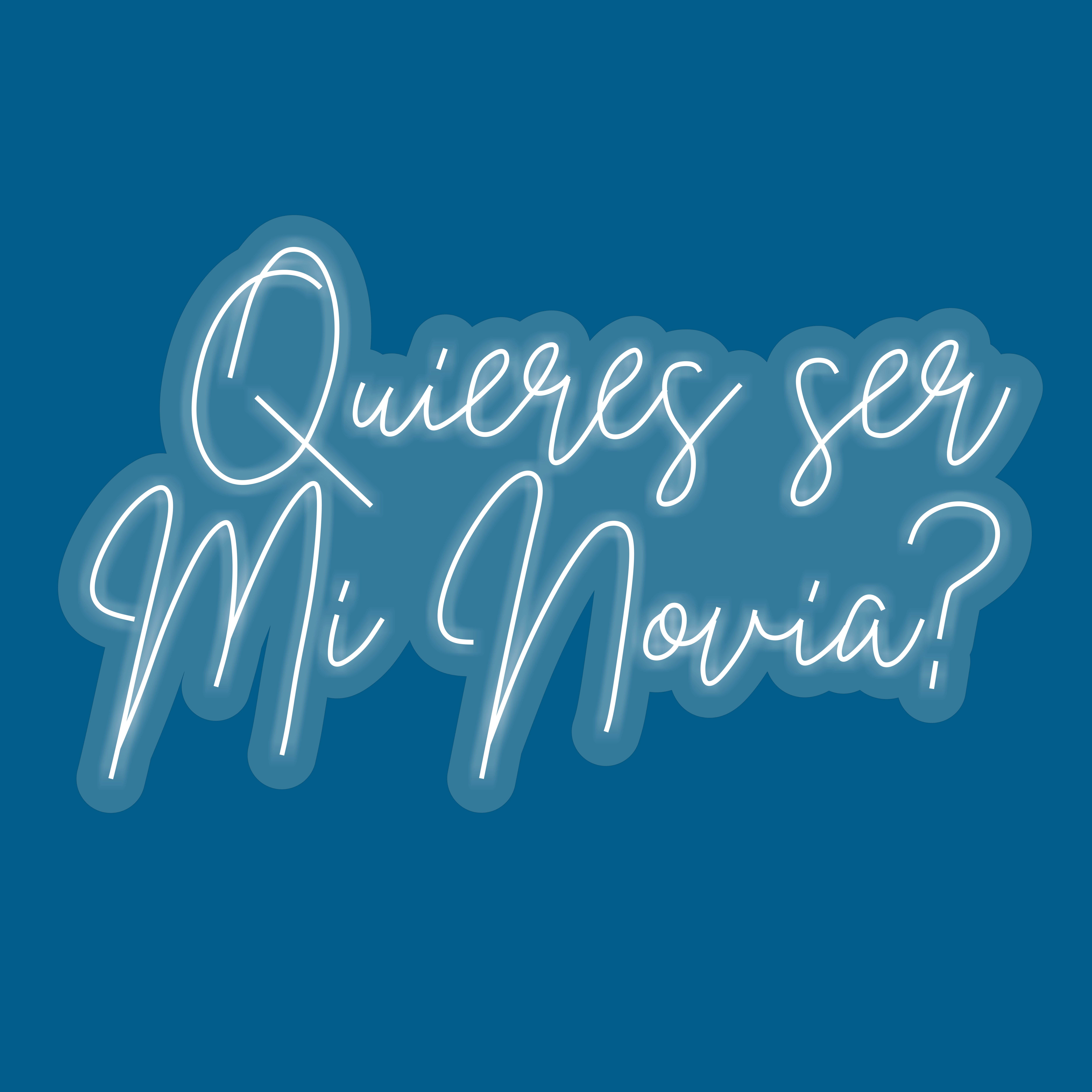 Rótulo Neón "Quieres ser mi novia"