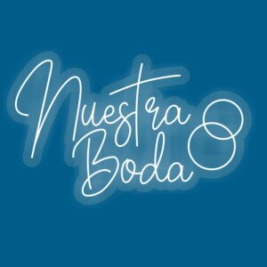 Rótulo Neón "Nuestra Boda"
