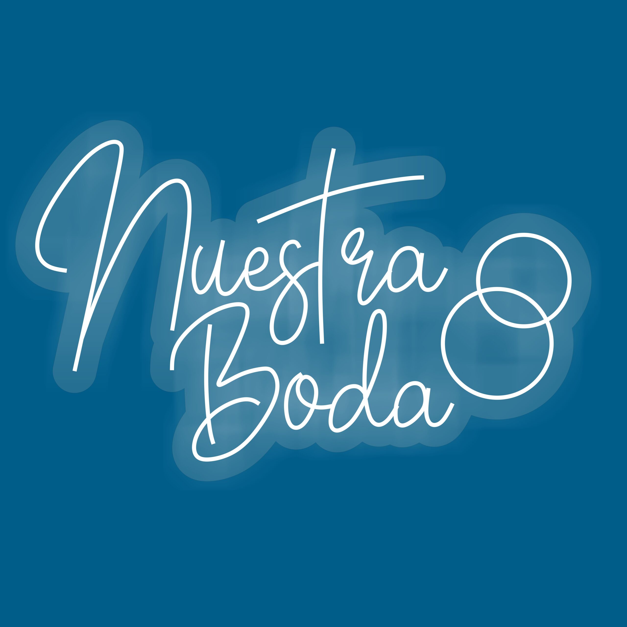 Rótulo Neón "Nuestra Boda"