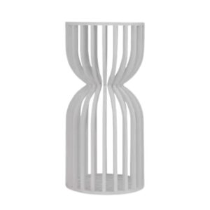 Mesa tipo pedestal con listones