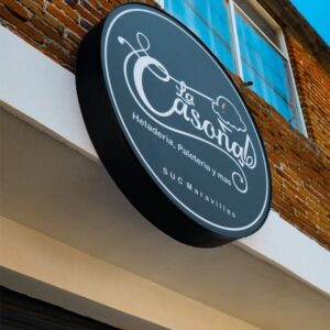 Rotulo tipo ficha de 8cm de canto