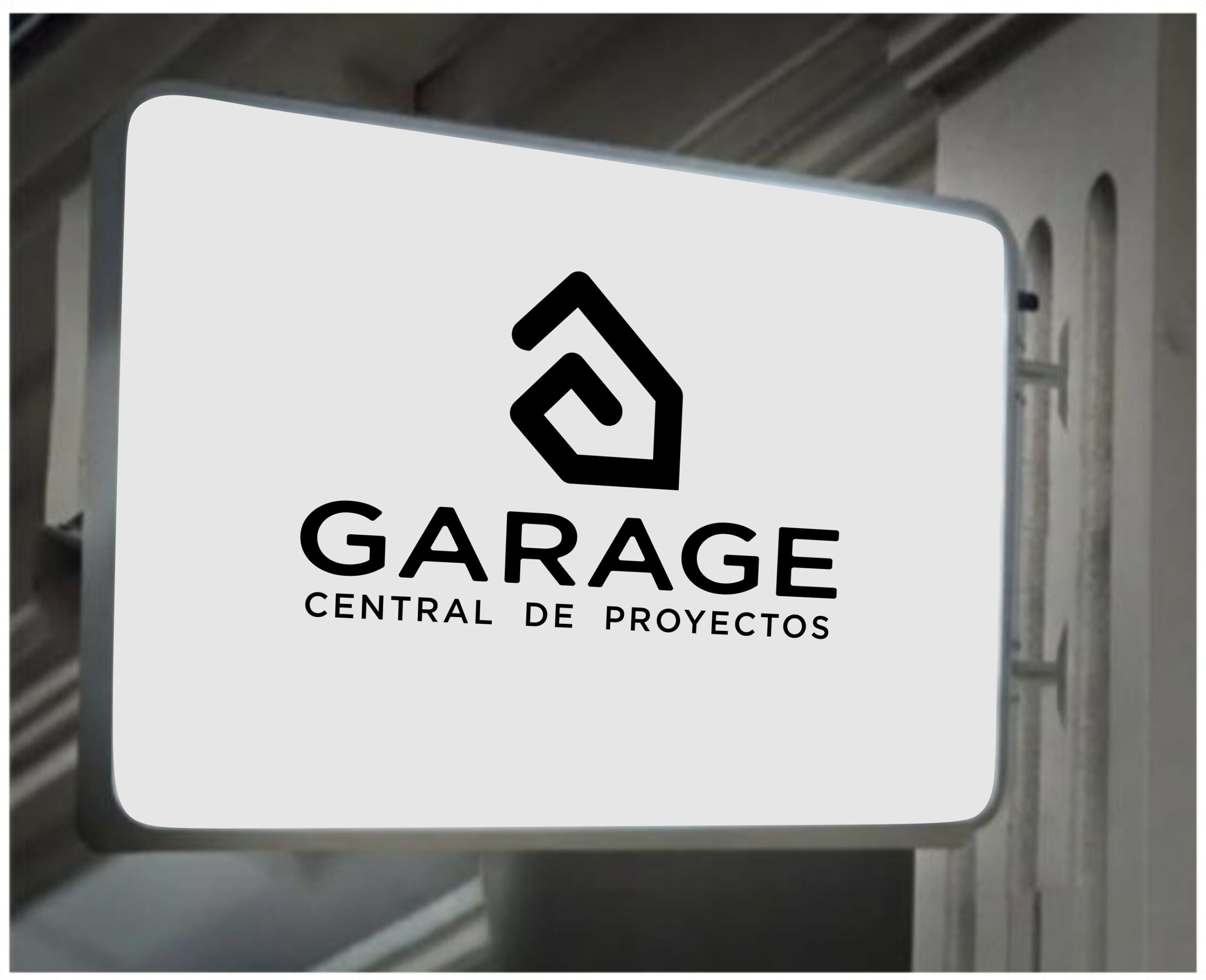 Caja de luz led rectangular de acrilico