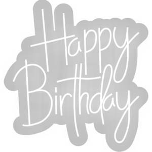 Rótulo neón Happy Birthday