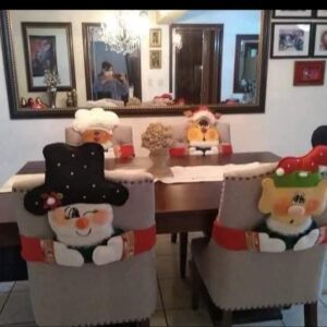 Decoración para sillas navideñas
